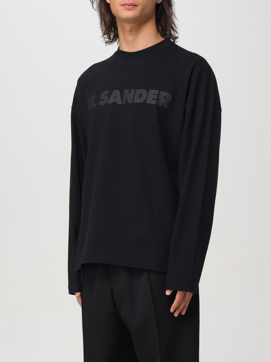 Giglio Maglia Jil Sander in cotone con stampa logo Negozi Online
