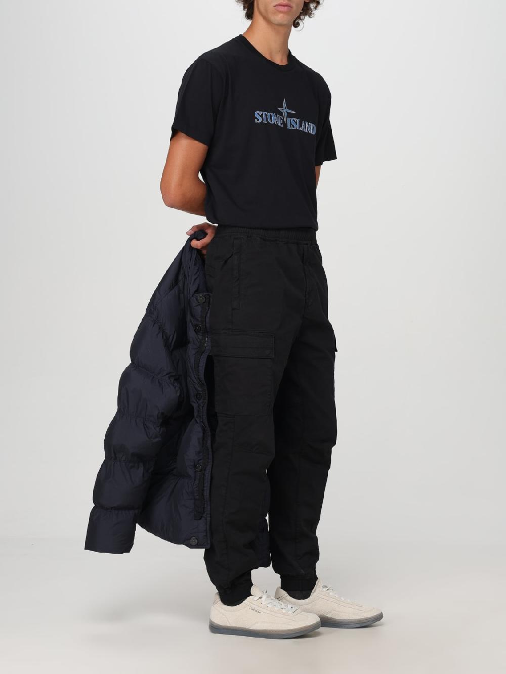 Giglio Piumino corto in nylon Stone Island Trasporto libero internazionale