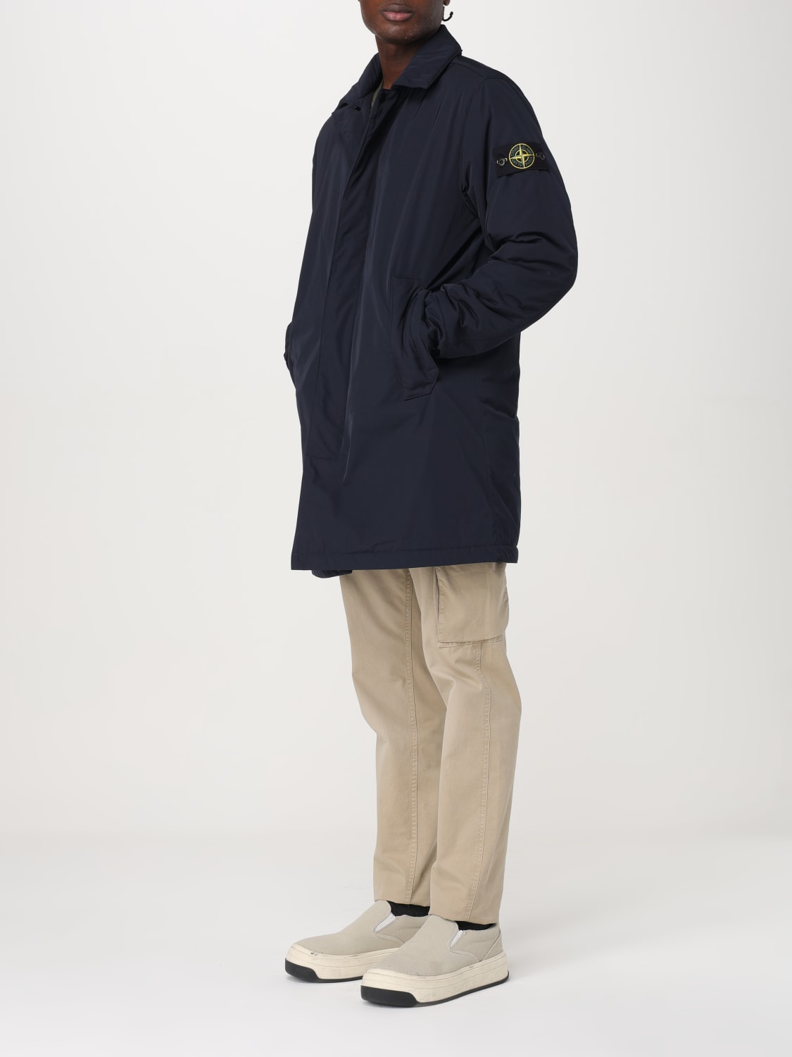 Giglio Cappotto in micro twill Stone Island Economico