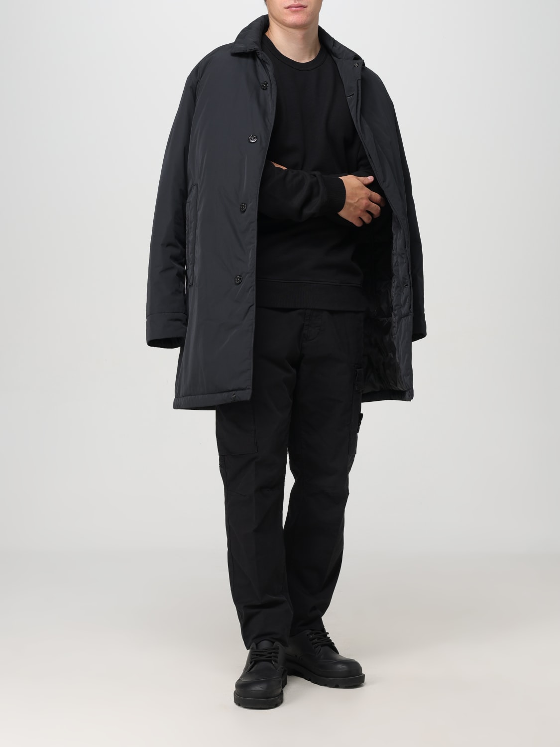 Giglio Cappotto in micro twill Stone Island Online