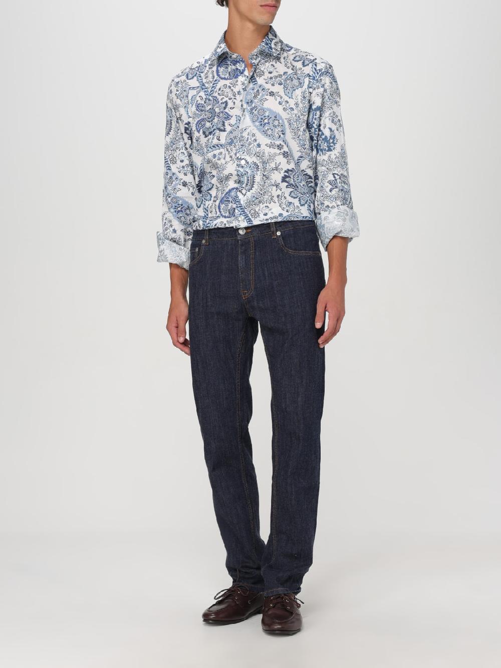 Giglio Jeans Etro in denim di cotone Italia
