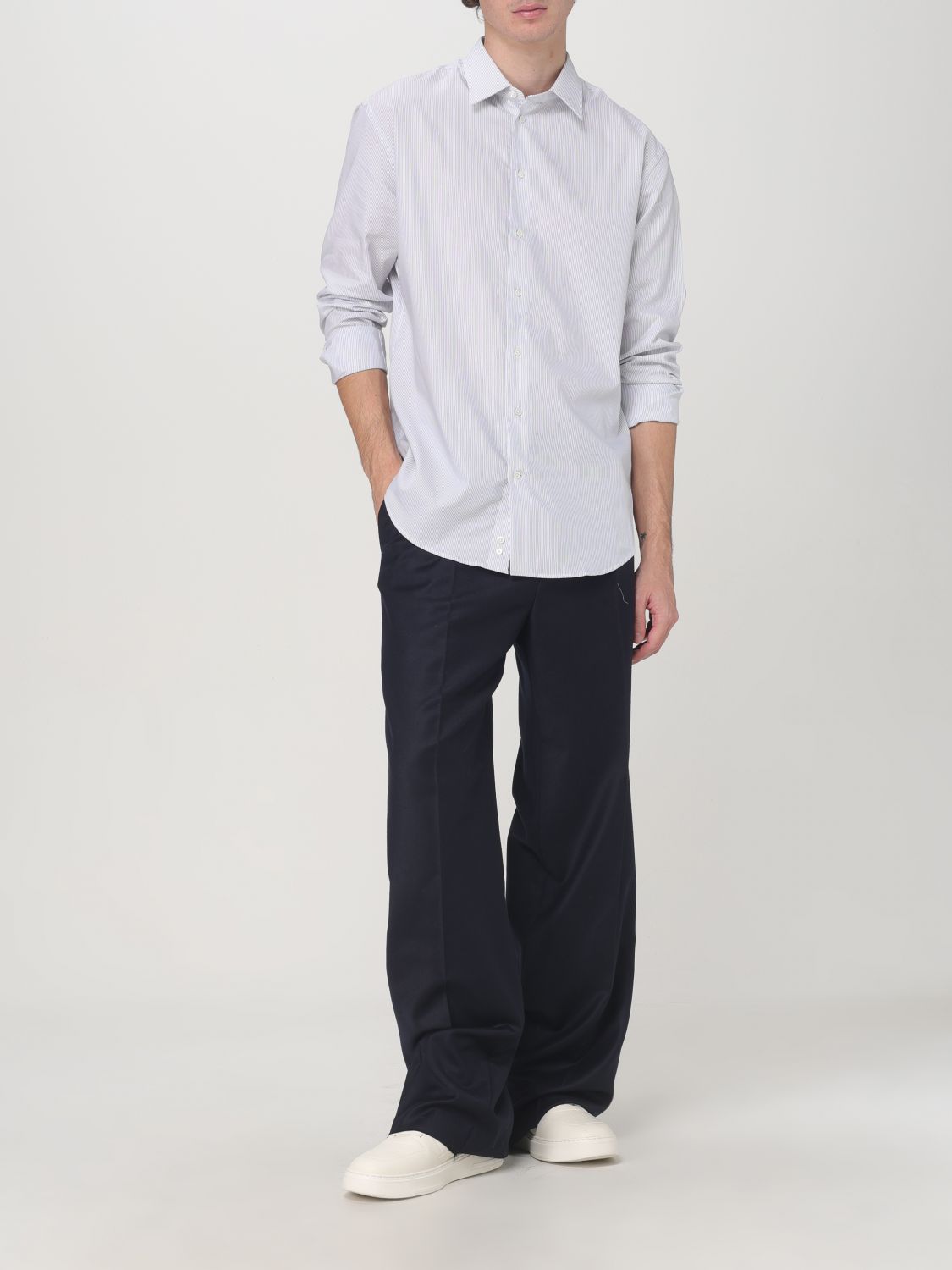 Giglio Pantalone Emporio Armani in lana vergine 2025