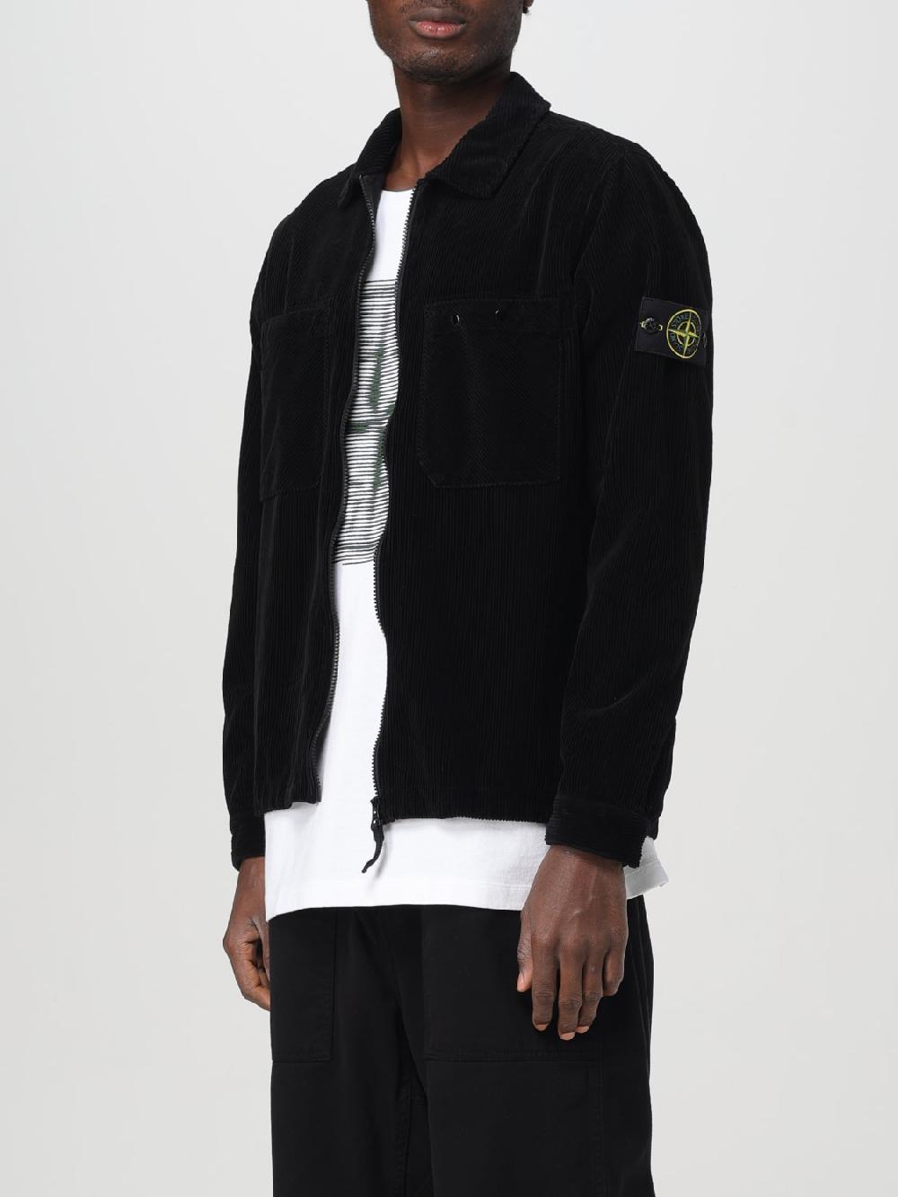 Giglio Giacca-Camicia in velluto Stone Island Vendita