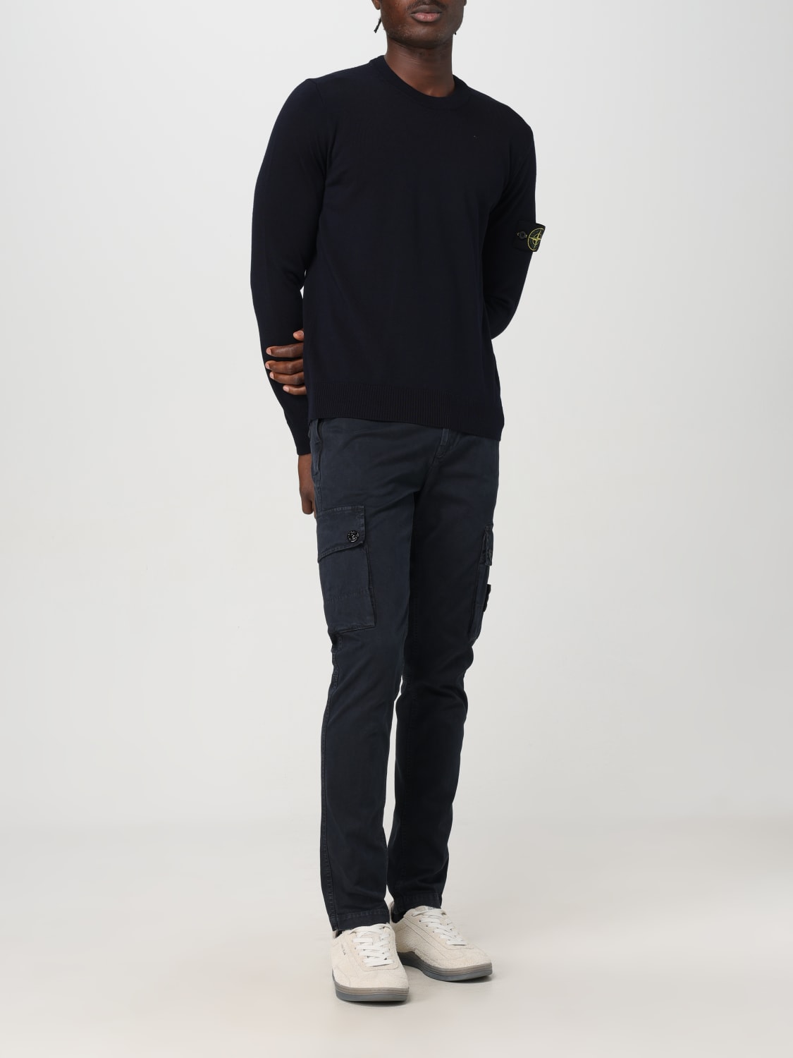 Giglio Maglia basic Stone Island in lana vergine Acquista Ora