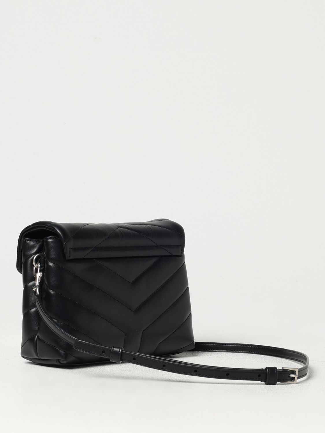 Giglio Borsa LouLou Toy Saint Laurent in pelle trapuntata chevron Presa