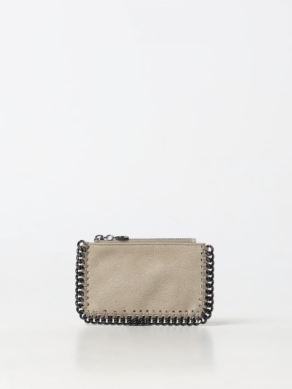 Giglio Portacarte di credito Stella McCartney in camoscio sintetico cracklè