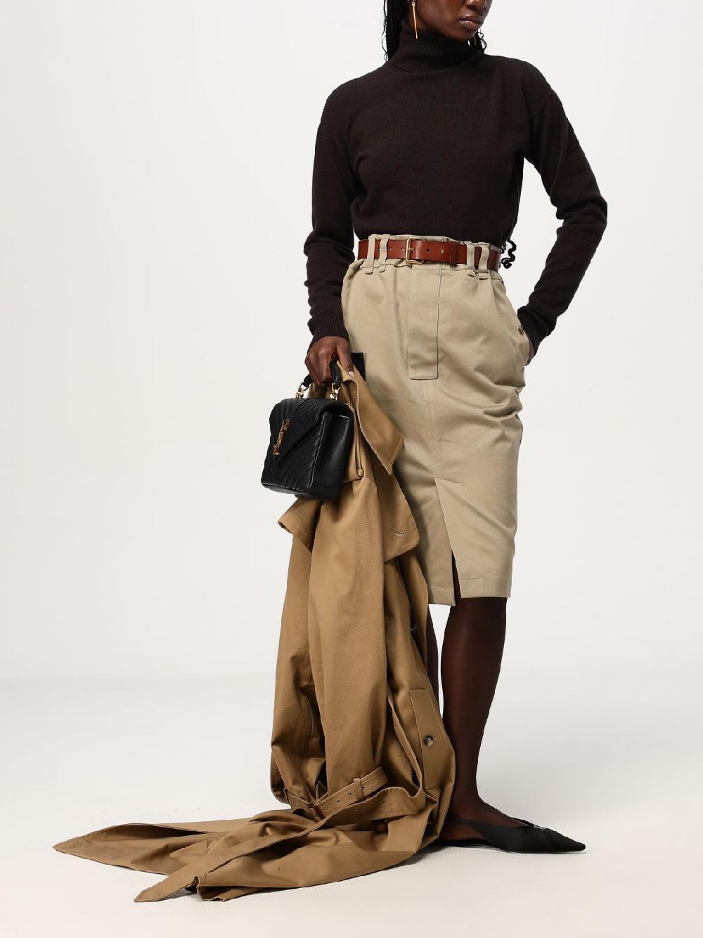 Giglio Gonna Saint Laurent in gabardine Presa