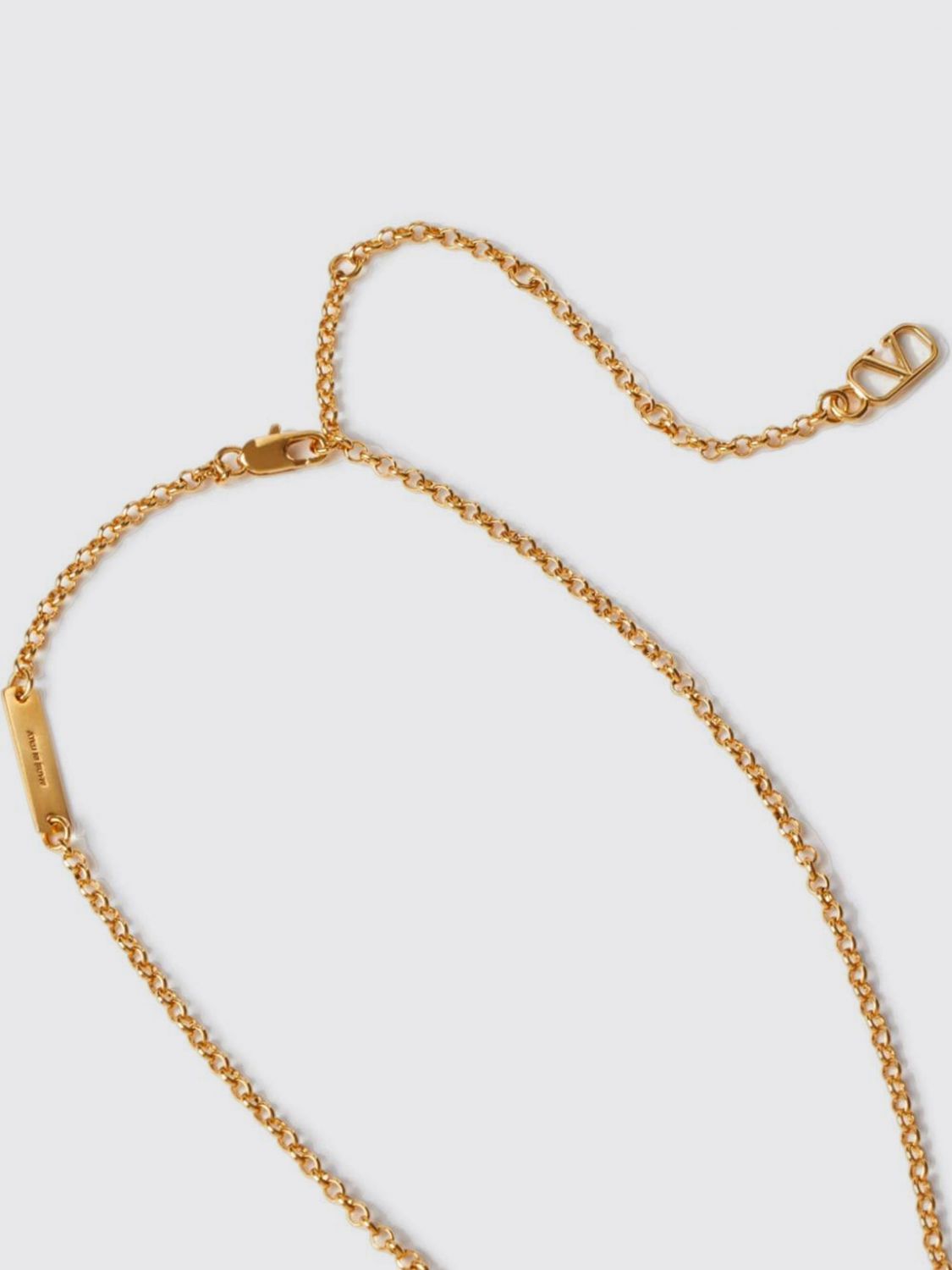 Giglio Collana VLogo Signature Valentino Garavani in ottone Vendita Calda