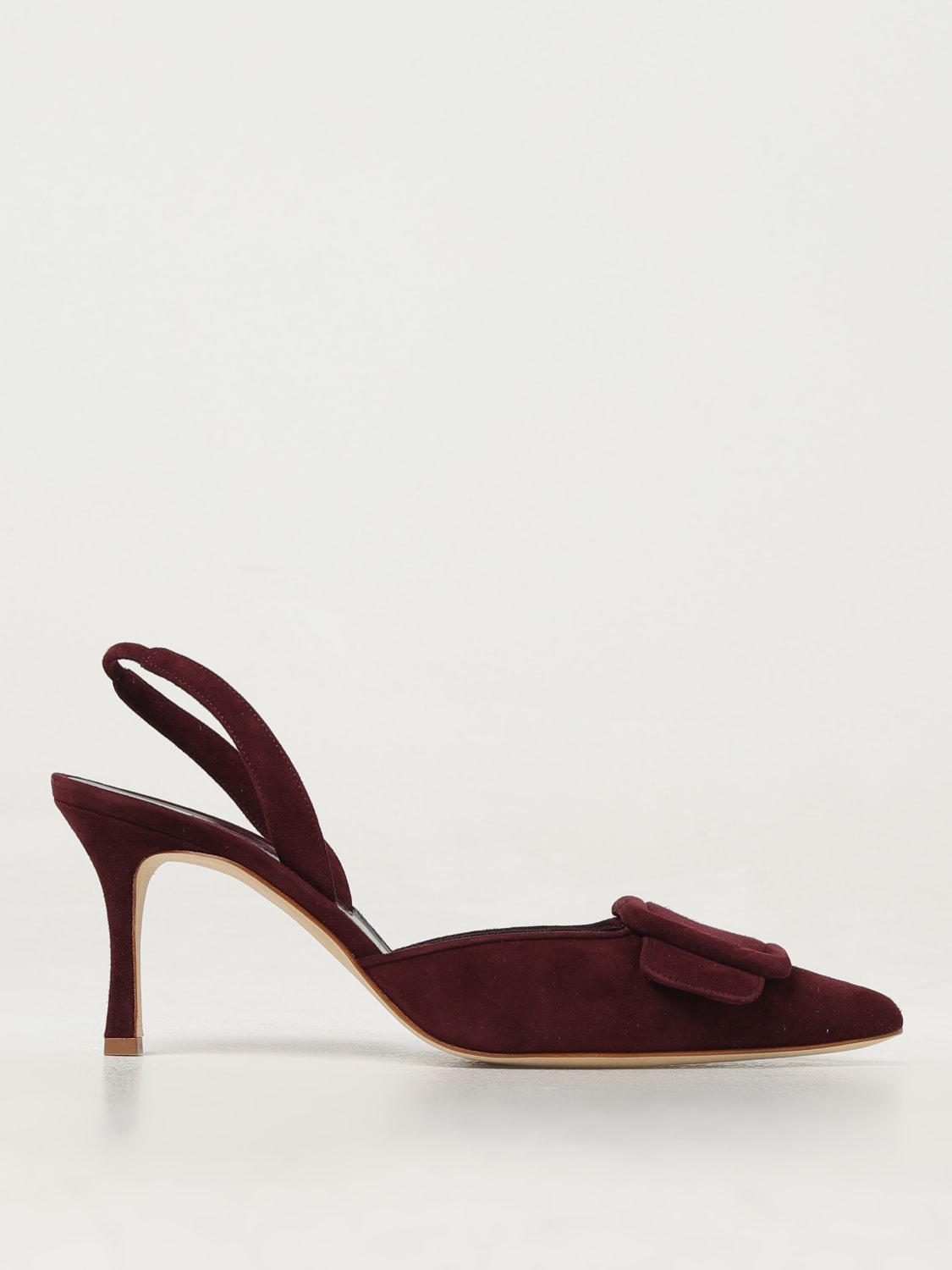 Giglio Slingback Maysli Manolo Blahnik in camoscio