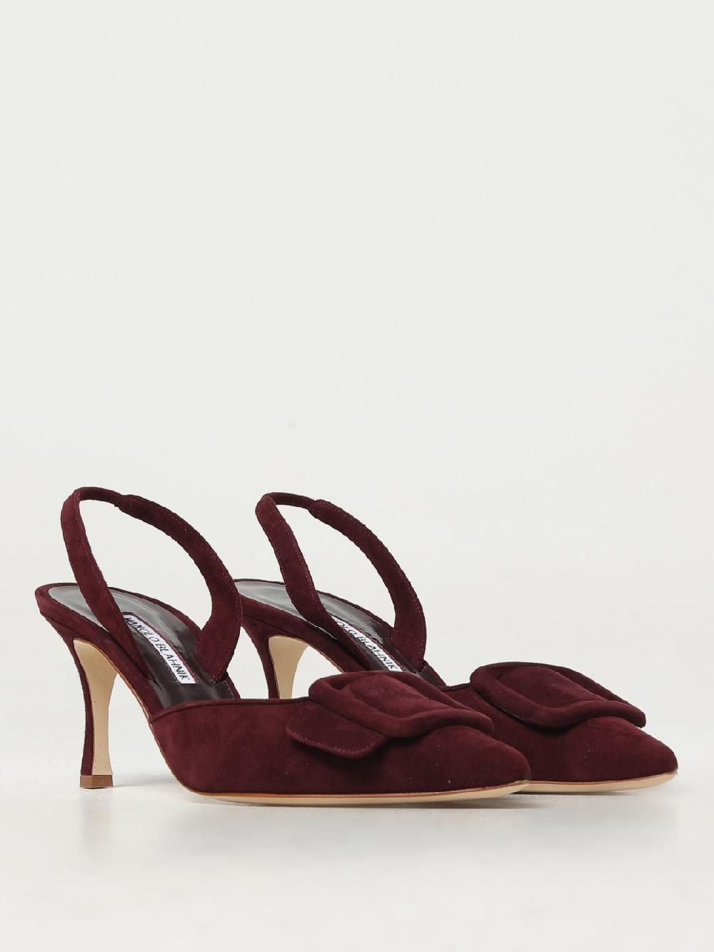 Giglio Slingback Maysli Manolo Blahnik in camoscio Promozione