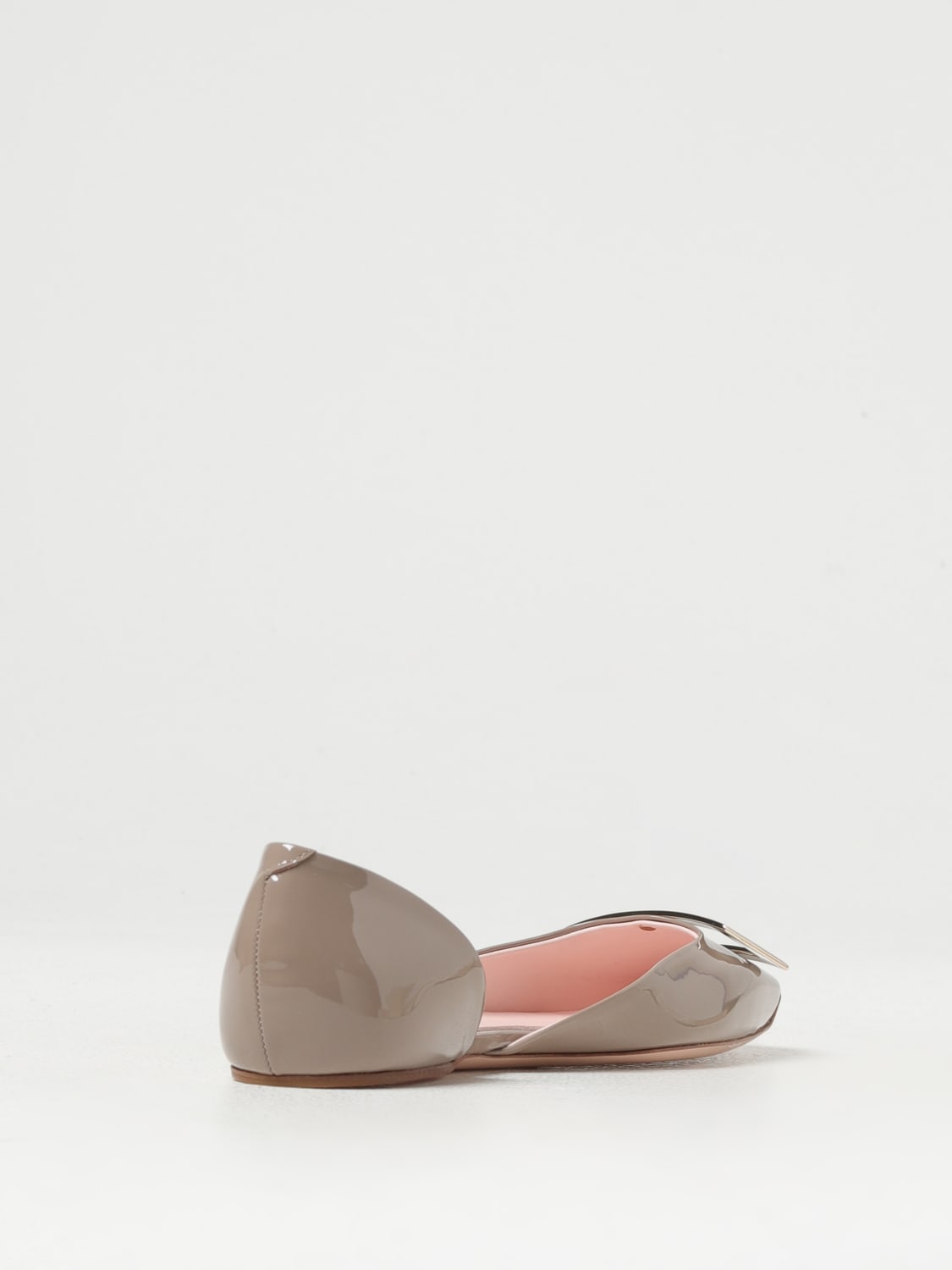 Giglio Ballerina Roger Vivier in vernice con fibbia decorativa Spedizione Gratuita