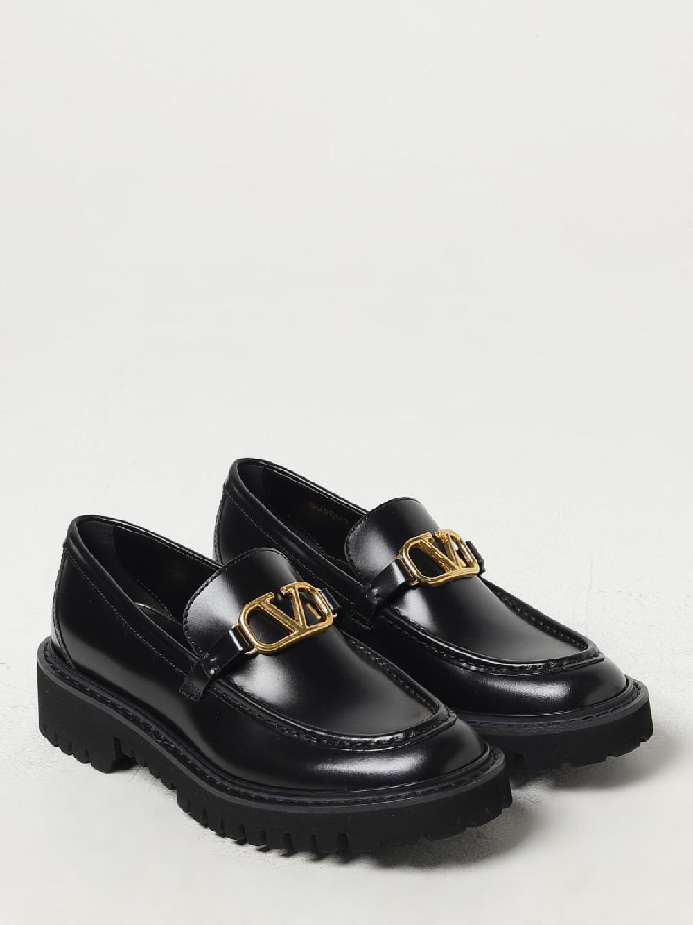 Giglio Mocassino VLogo Signature Valentino Garavani in pelle spazzolata Shopping Online