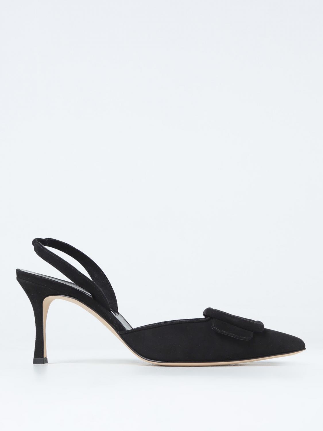 Giglio Slingback Maysli Manolo Blahnik in camoscio con fibbia decorativa