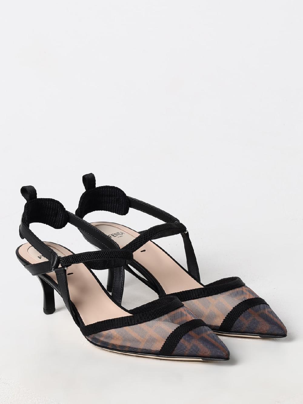 Giglio Sllingback Colibrì Lite Fendi in mesh con monogram FF Novità