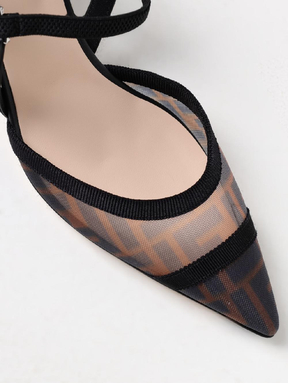 Giglio Sllingback Colibrì Lite Fendi in mesh con monogram FF Novità
