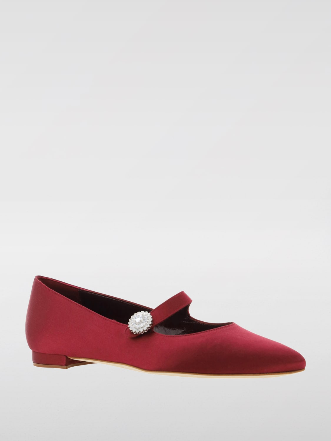 Giglio Ballerina Manolo Blahnik in raso Offerta