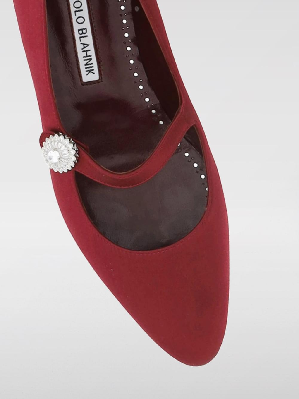 Giglio Ballerina Manolo Blahnik in raso Offerta