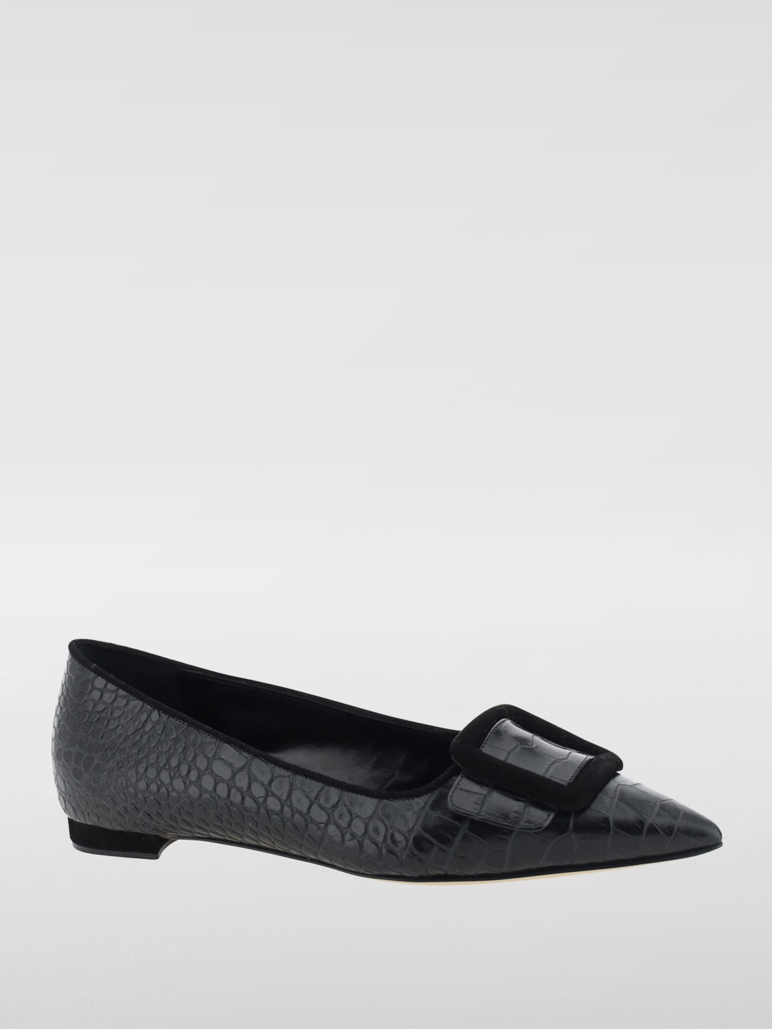 Giglio Ballerina Maysale Manolo Blahnik in pelle stampa cocco Economico