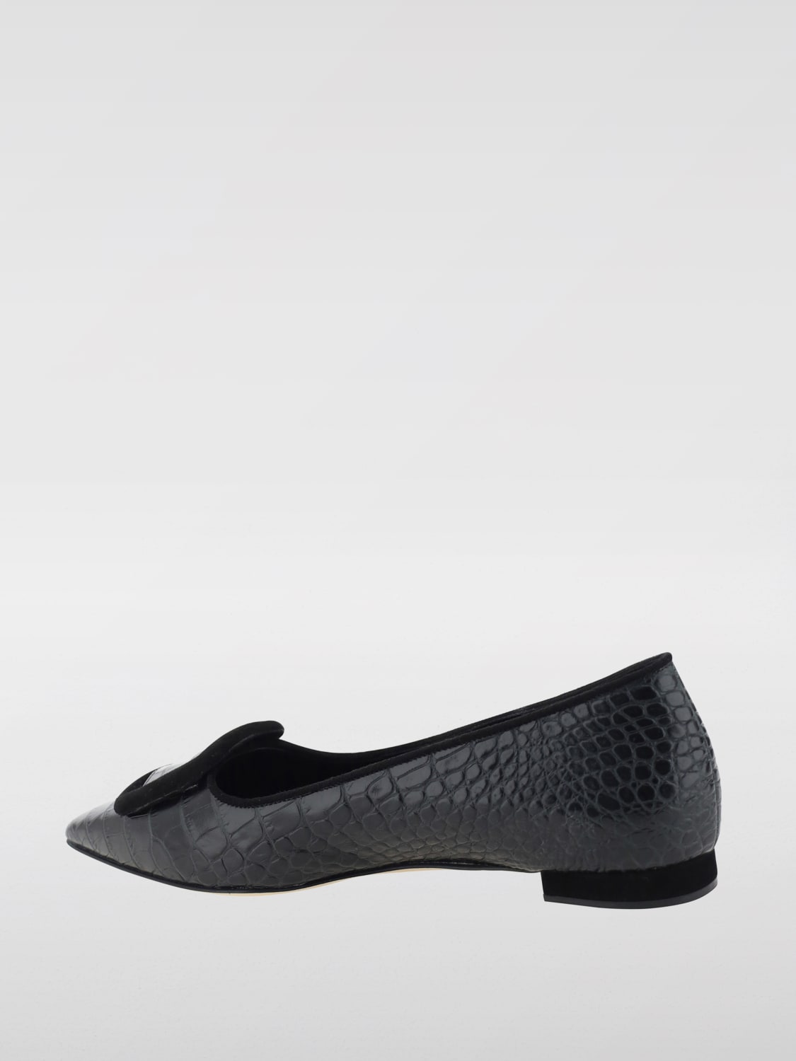 Giglio Ballerina Maysale Manolo Blahnik in pelle stampa cocco Economico