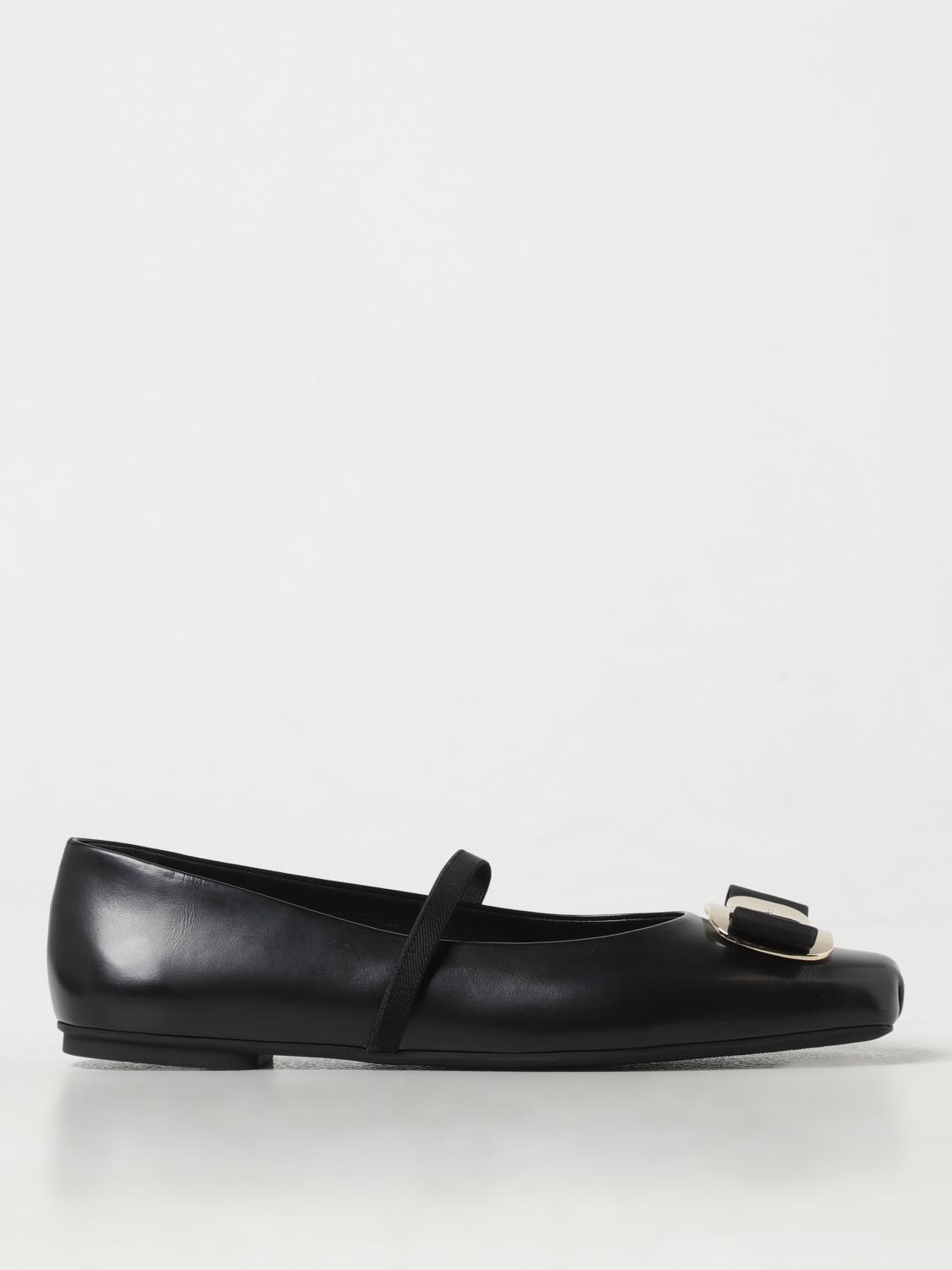 Giglio Ballerina New Vara Ferragamo in pelle