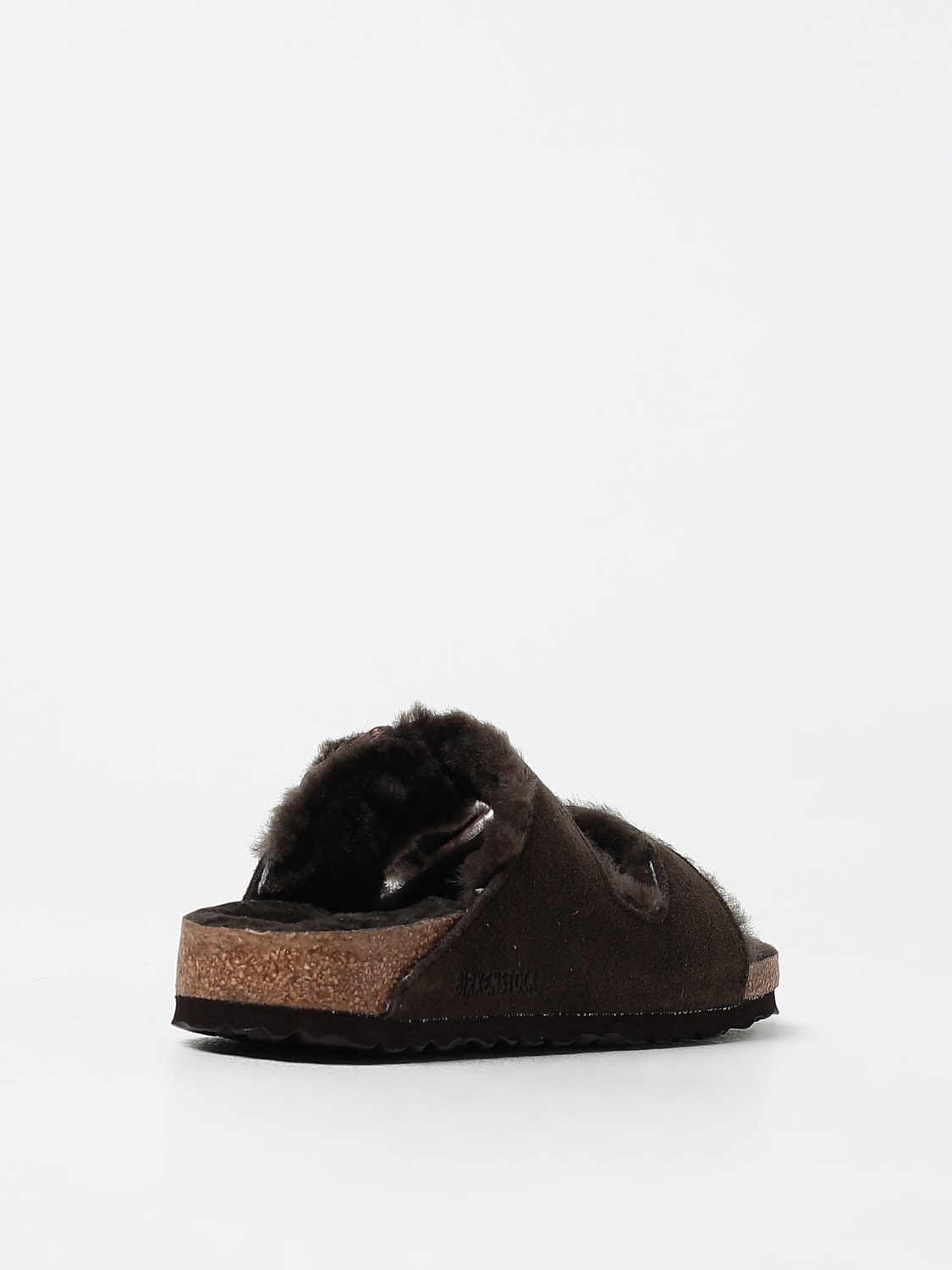 Giglio Sandalo Arizona Birkenstock in camoscio e shearling Offerte