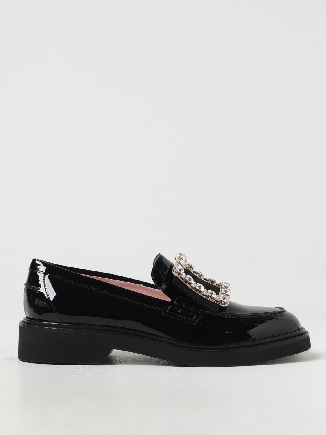 Giglio Mocassino Roger Vivier in vernice con fibbia gioiello