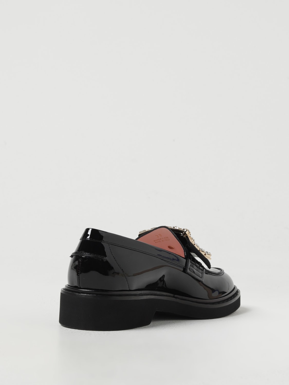 Giglio Mocassino Roger Vivier in vernice con fibbia gioiello Vendite Flash