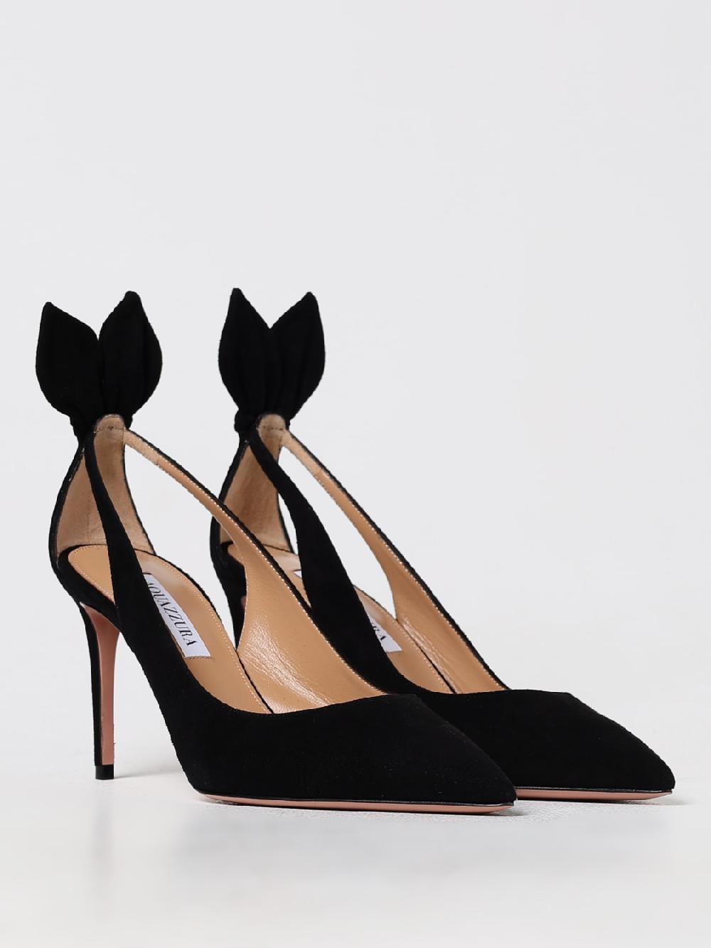 Giglio Pump Bow Tie Aquazzura in camoscio In Saldo
