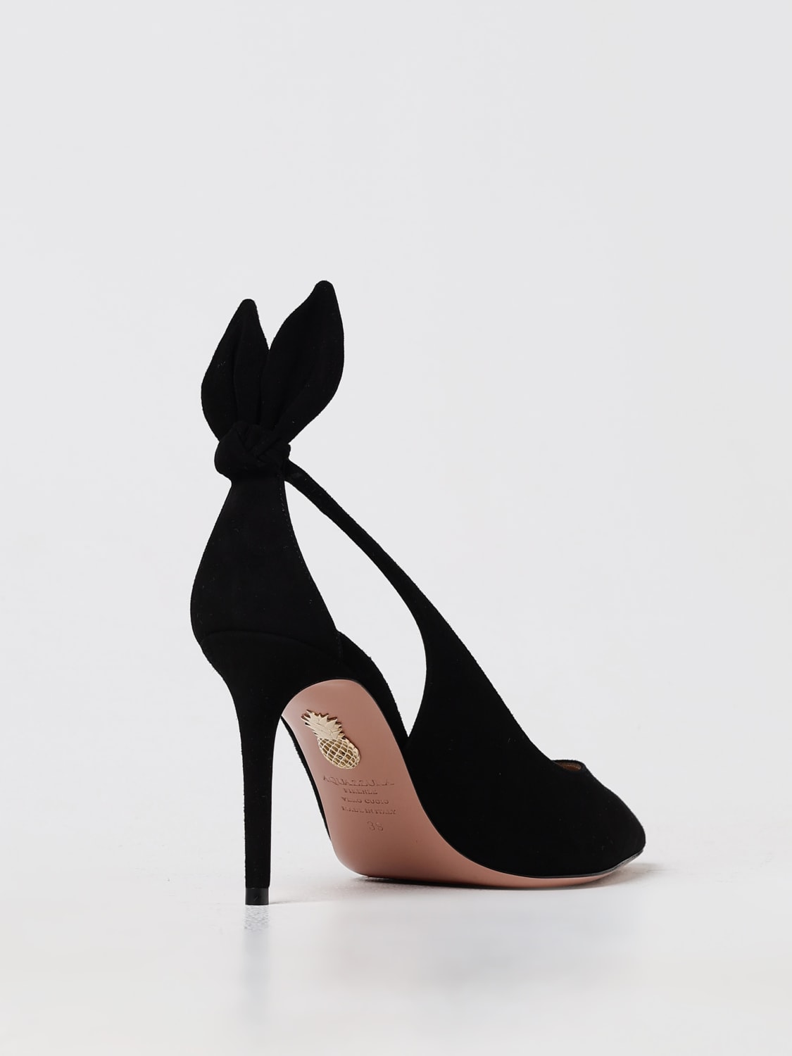Giglio Pump Bow Tie Aquazzura in camoscio In Saldo