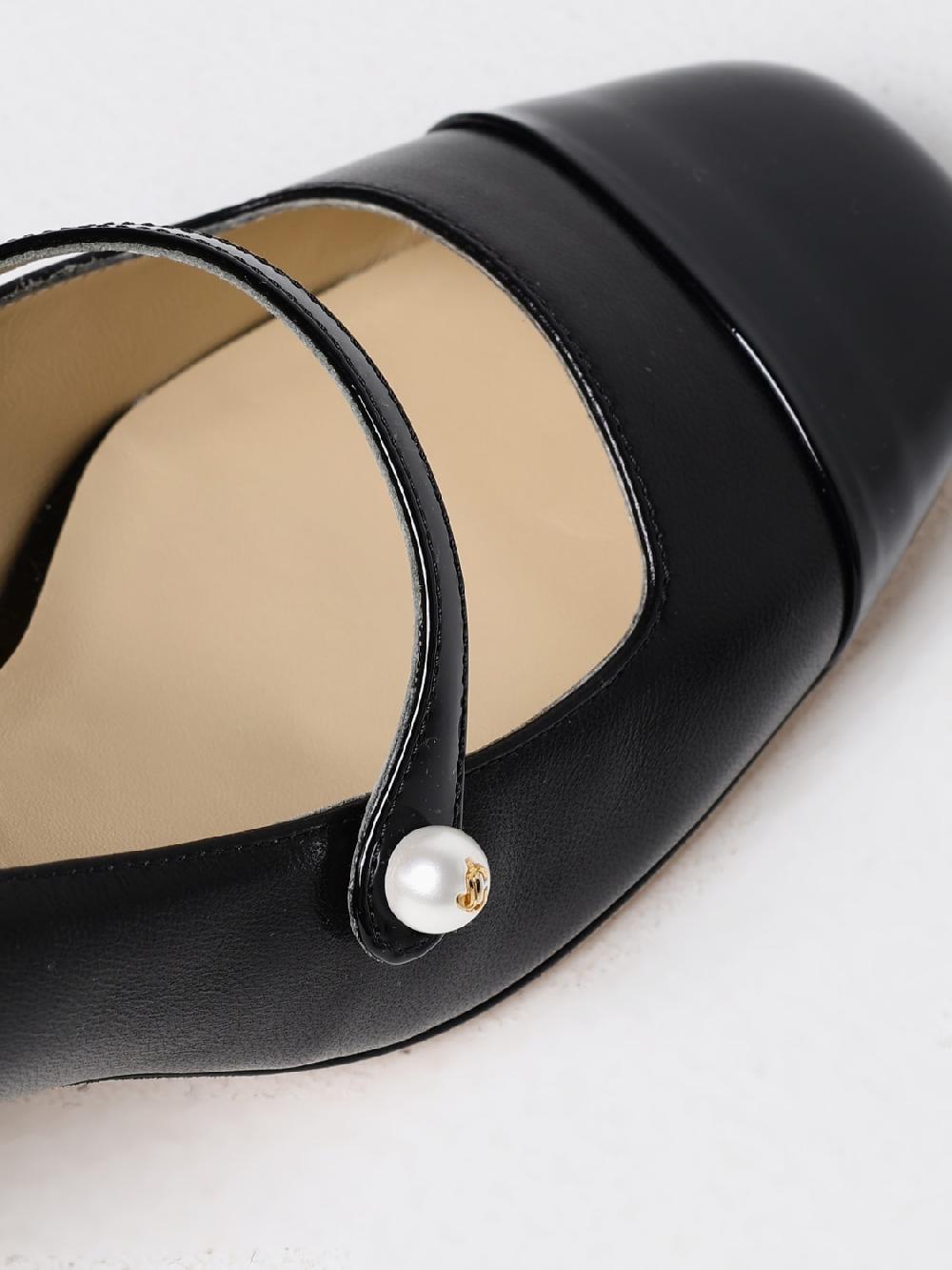 Giglio Mary Jane Elisa Jimmy Choo in nappa Vendita Calda