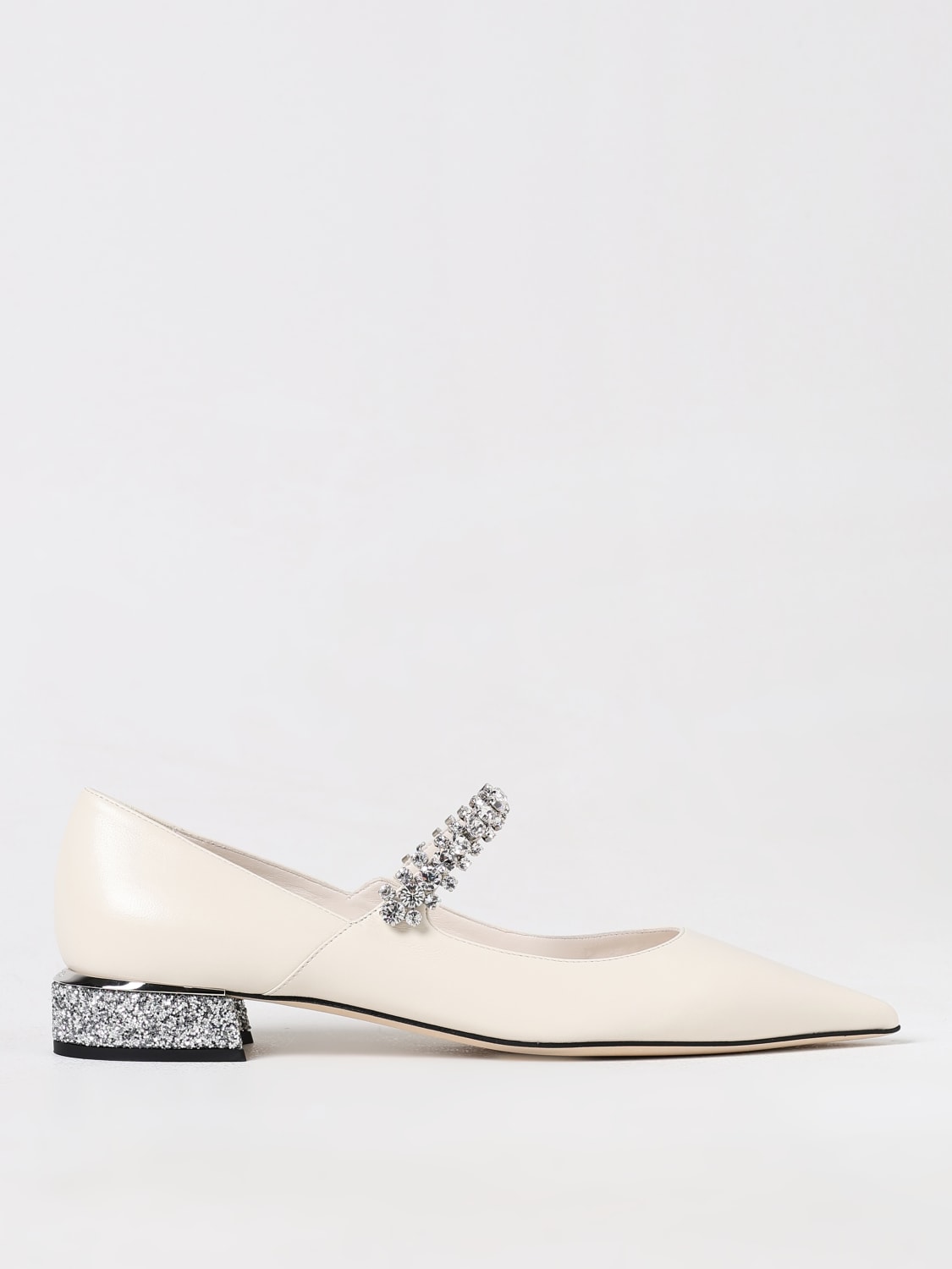 Giglio Pump bing jimmy choo in nappa con cristalli incastonati Vendita Economica