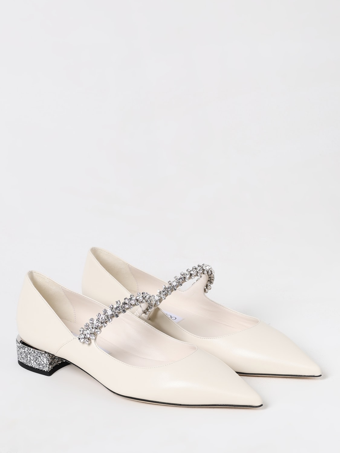 Giglio Pump bing jimmy choo in nappa con cristalli incastonati Vendita Economica