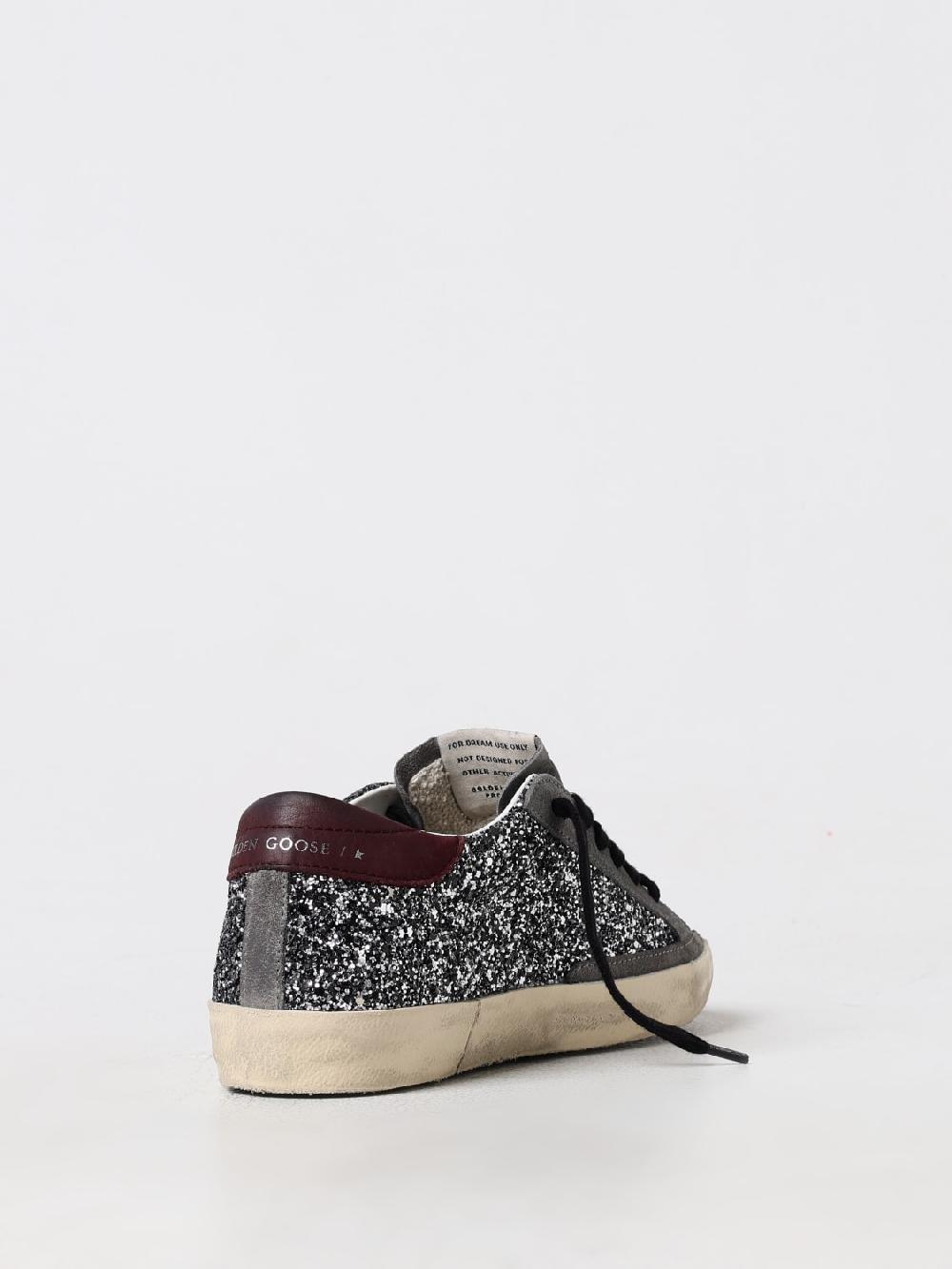 Giglio Sneakers Super Star Golden Goose in camoscio e glitter In Saldo