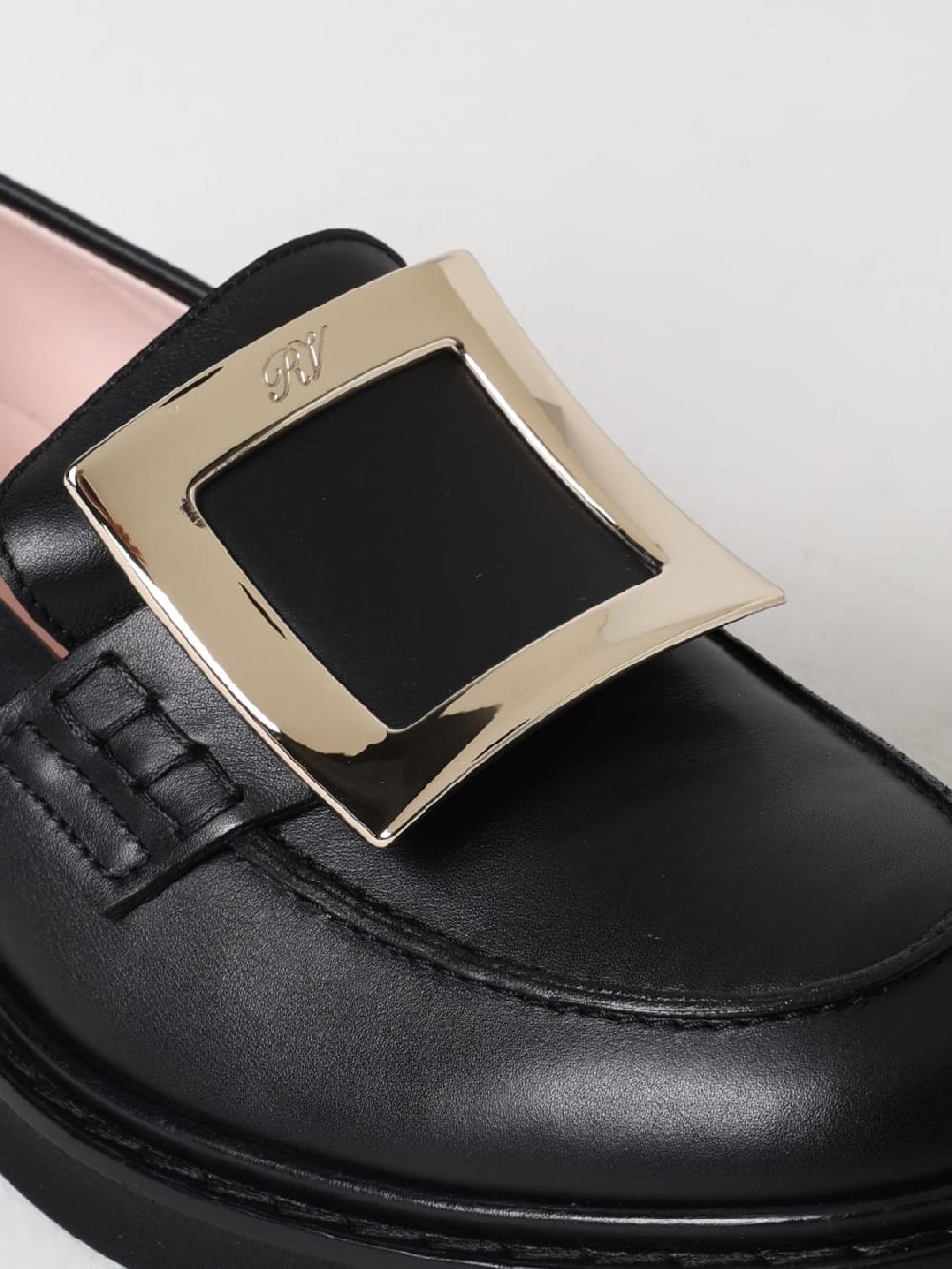 Giglio Mocassino Roger Vivier in pelle con fibbia decorativa Spedizione gratuita