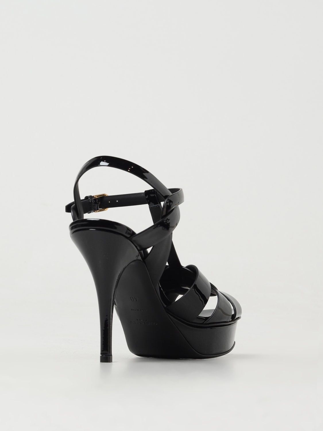 Giglio Sandalo Tribute Saint Laurent in vernice Negozio online di fabbrica