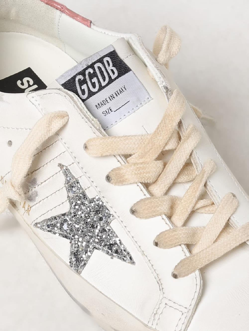 Giglio Sneakers Super-Star Golden Goose in pelle used Offerta speciale