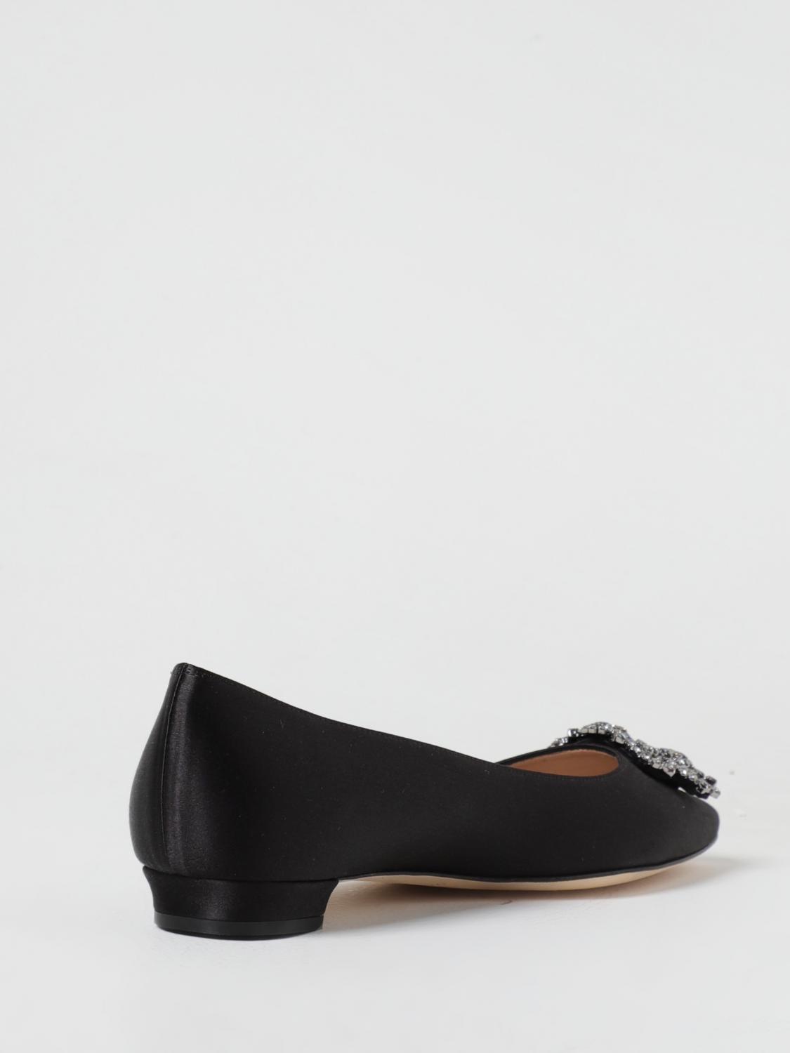 Giglio Ballerina Hangisi Manolo Blahnik in raso Flash Sale