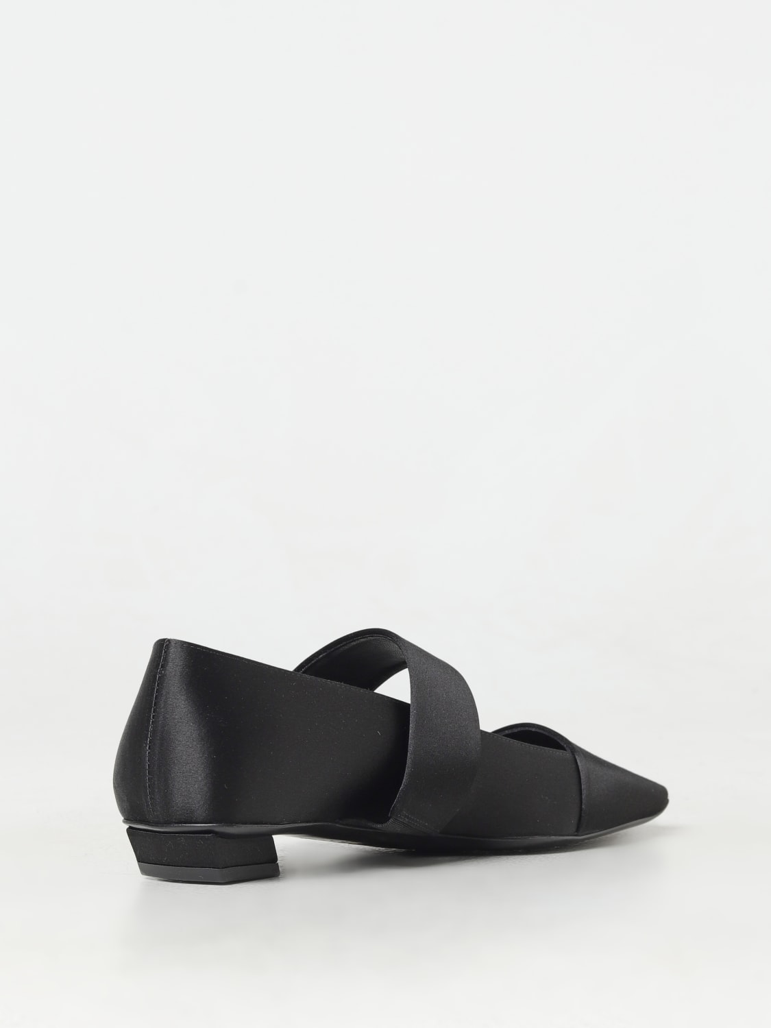 Giglio Ballerina Belle Vivier Roger Vivier in raso con fibbia gioiello Offerta San Valentino