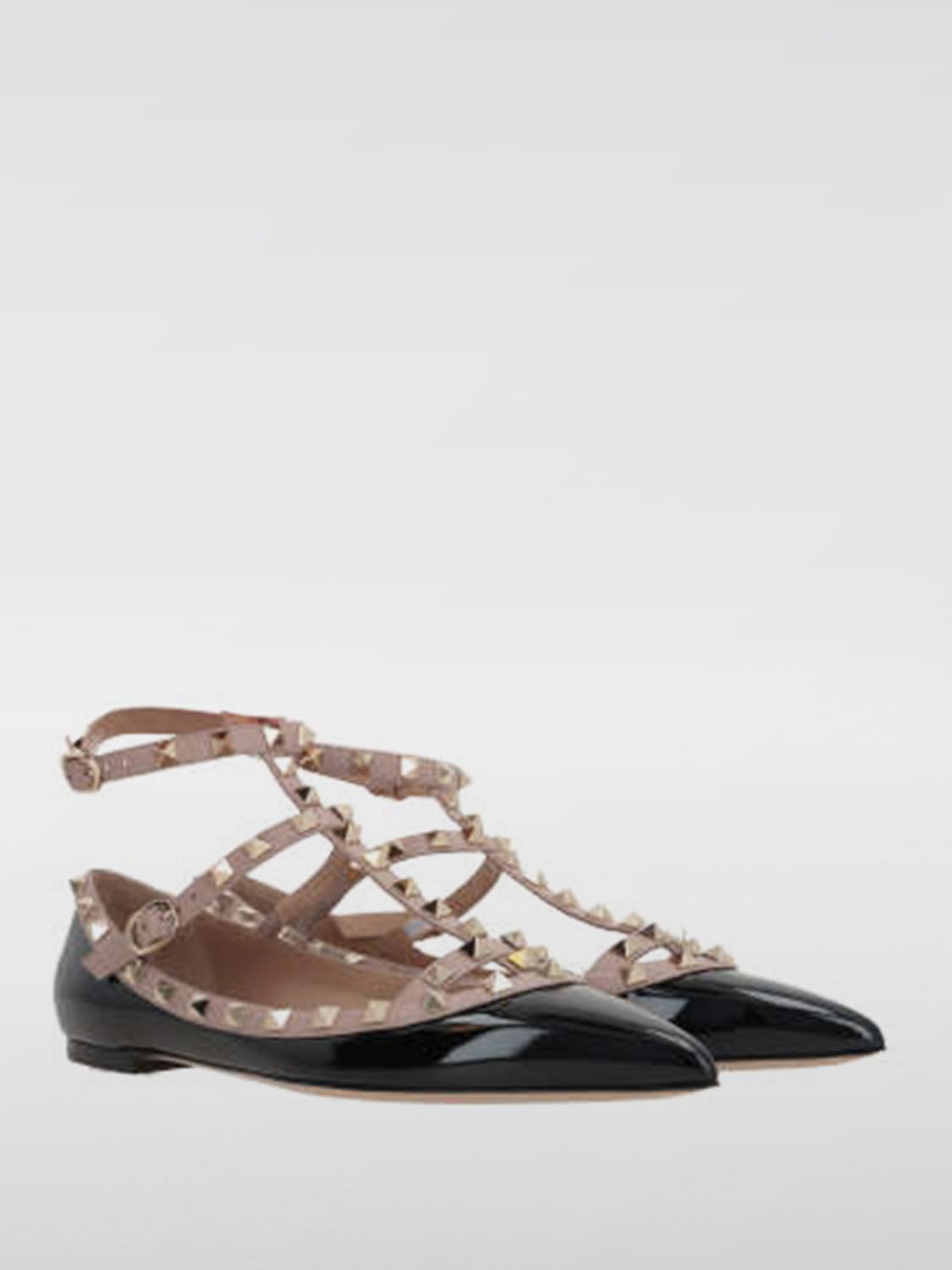 Giglio Ballerina Rockstud Valentino Garavani in vernice Offerta Anniversario