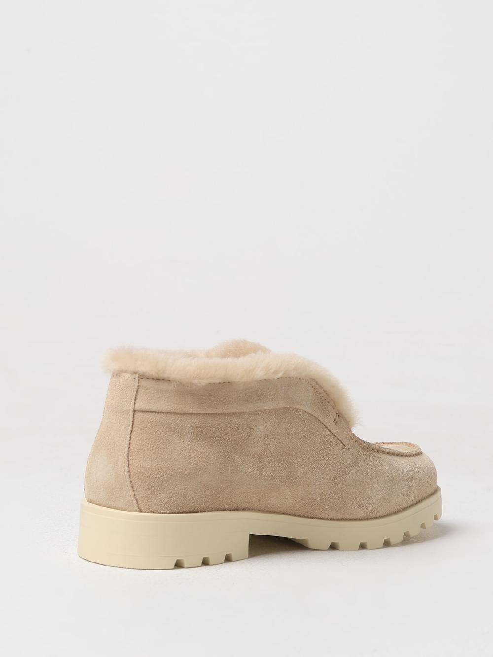 Giglio Polacchino Santoni in camoscio e shearling Lightning offer
