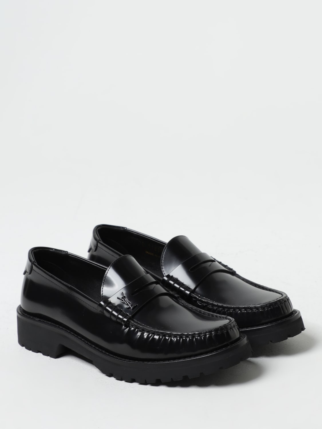 Giglio Mocassino Saint Laurent in pelle spazzolata Offerte speciali