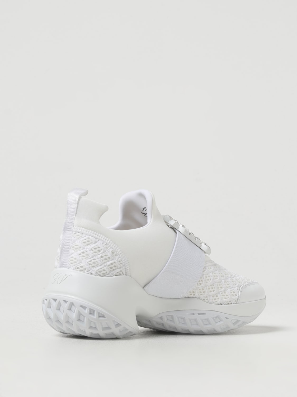 Giglio Sneakers Viv Run Roger Vivier in mesh traforato e neoprene con fibbia gioiello Ultimi due giorni