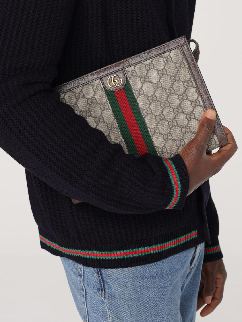 Giglio Pouch Ophidia Gucci in tessuto GG Supreme Offerta speciale della fabbrica