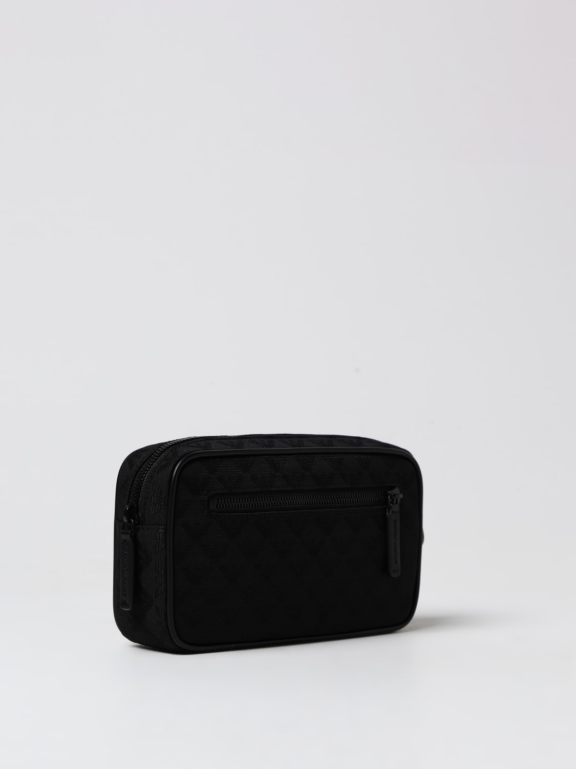 Giglio Pouch Emporio Armani in nylon jacquard Solo un giorno rimasto