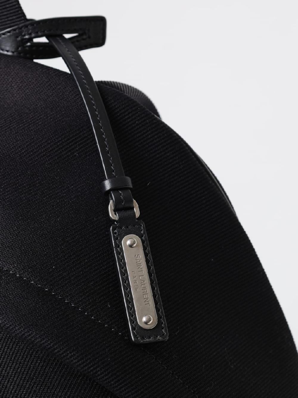 Giglio Zaino Saint Laurent in canvas di cotone e pelle Nuovo