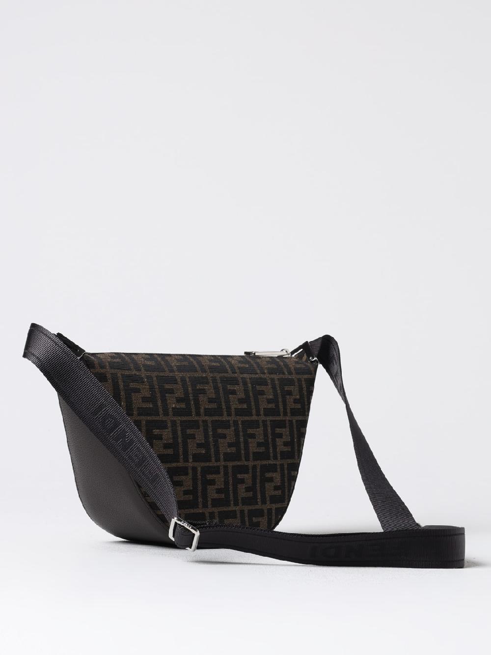 Giglio Borsa Fendi in tessuto e pelle a grana con monogram FF jacquard Consegna Veloce