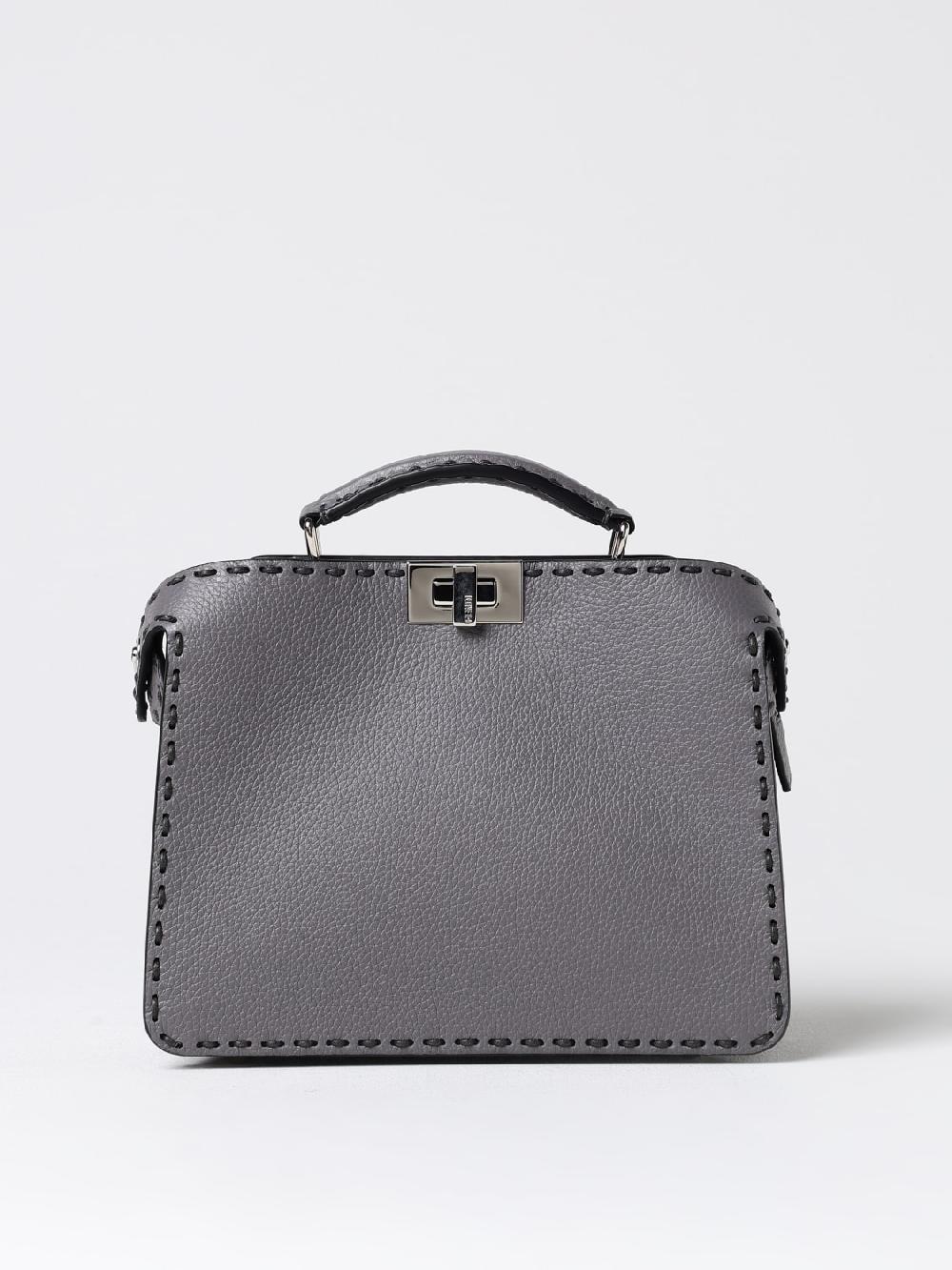 Giglio Borsa Peekaboo Fendi in pelle a grana Sottocosto