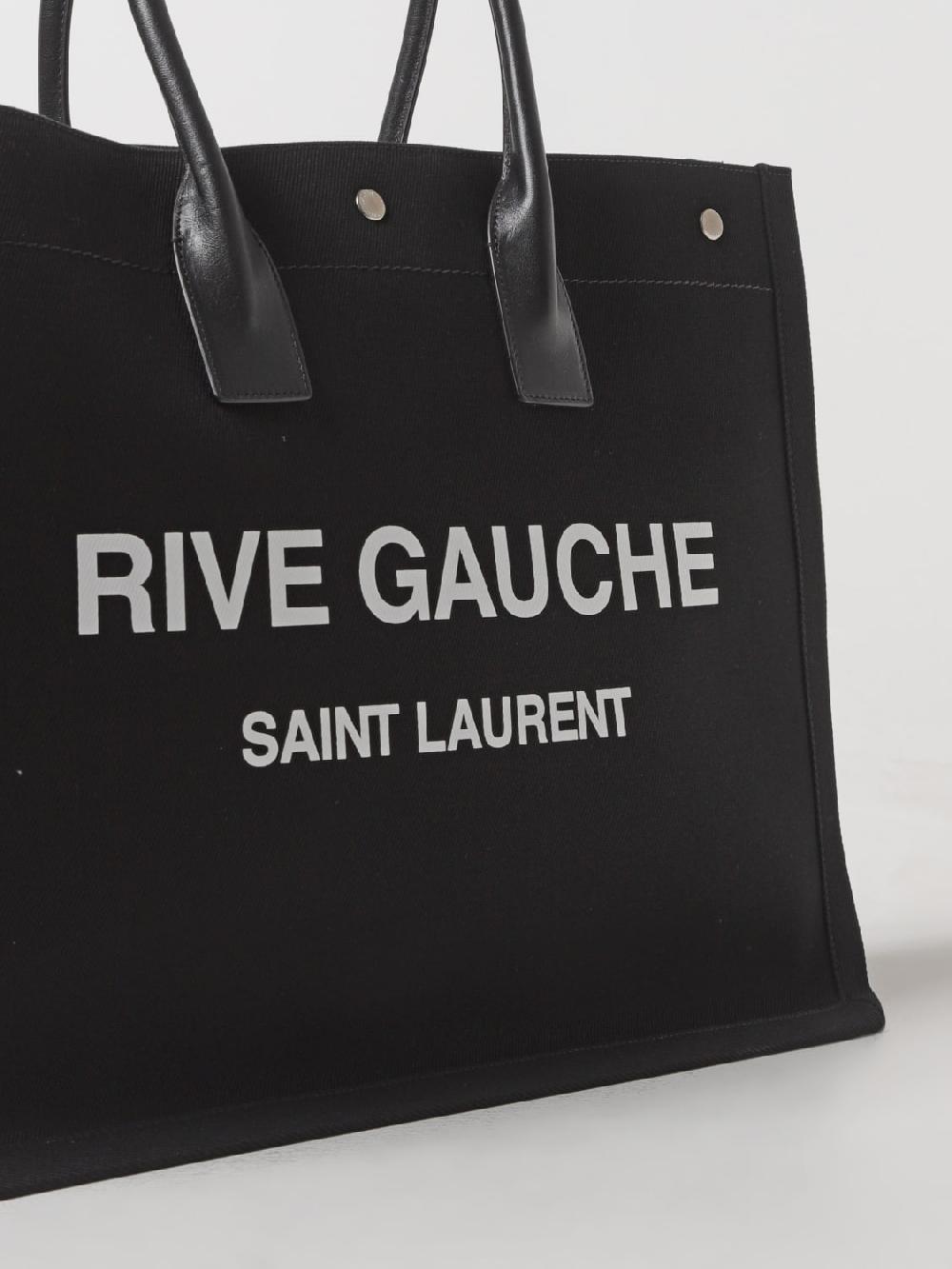 Giglio Borsa Rive Gauche Saint Laurent in canvas di cotone Sconto