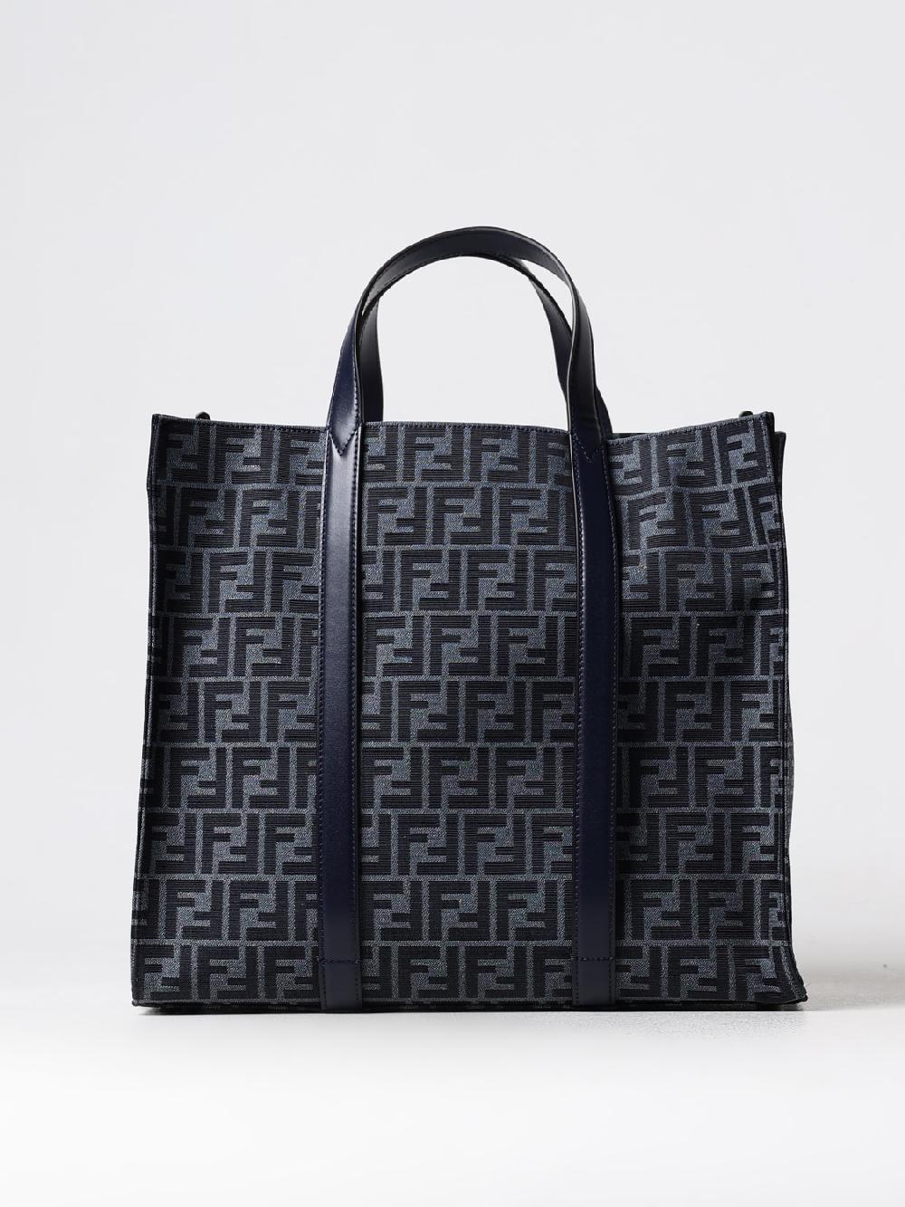 Giglio Borsa Shopper FF Fendi reversibile in tessuto jacquard riciclato In Vendita