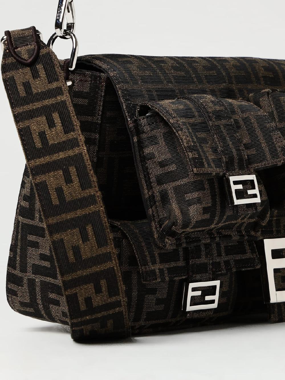 Giglio Borsa Maxi Multipocket Baguette FF Fendi in tessuto jacquard Hotsell